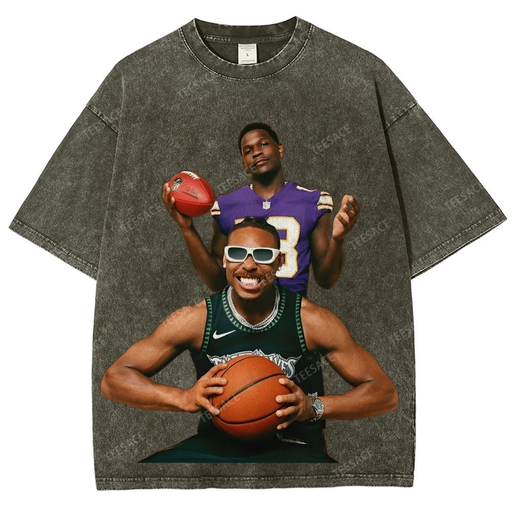 Anthony Edwards & Justin Jefferson Vintage Washed Tee