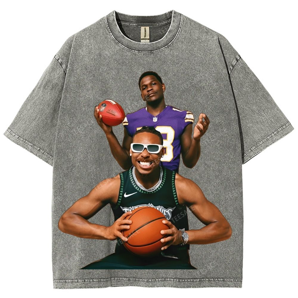 Anthony Edwards & Justin Jefferson Vintage Washed Tee