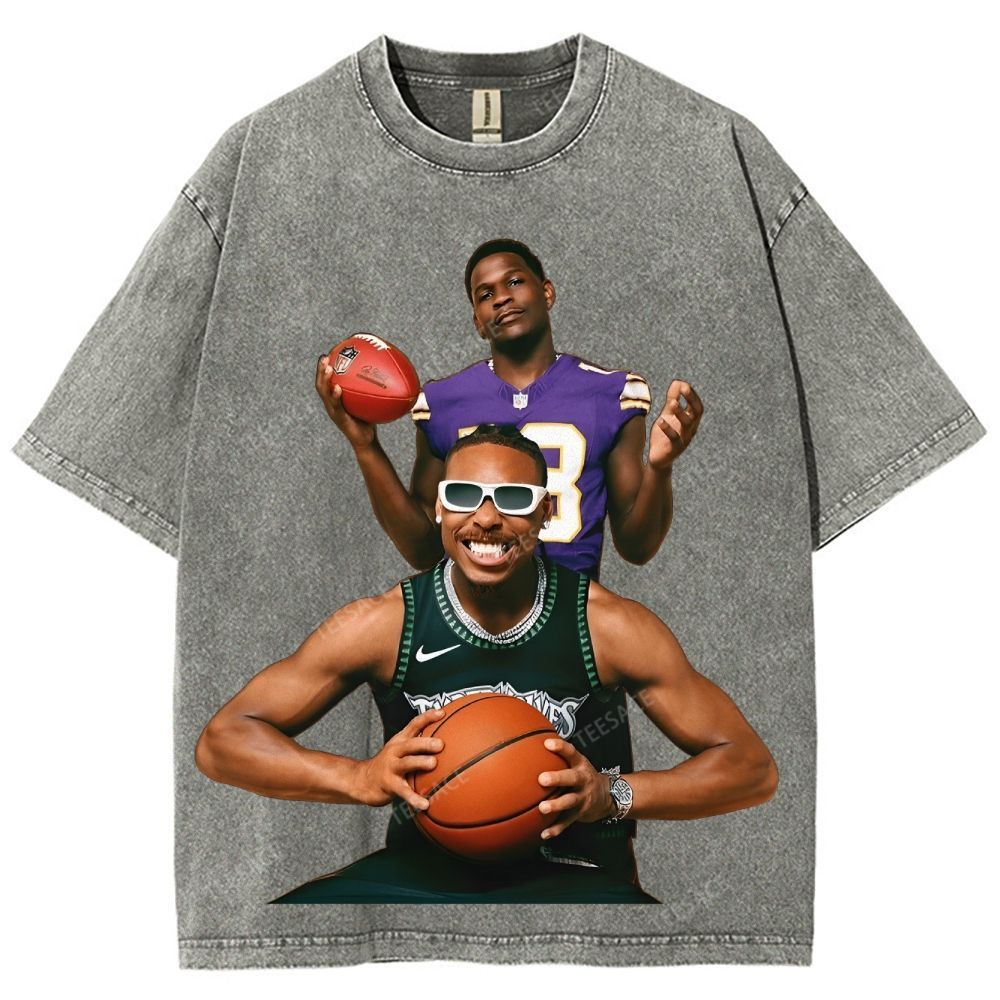 Anthony Edwards & Justin Jefferson Vintage Washed Tee