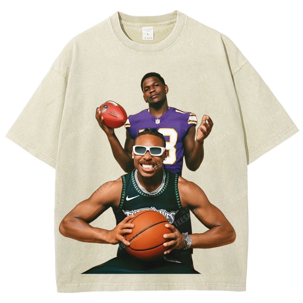 Anthony Edwards & Justin Jefferson Vintage Washed Tee