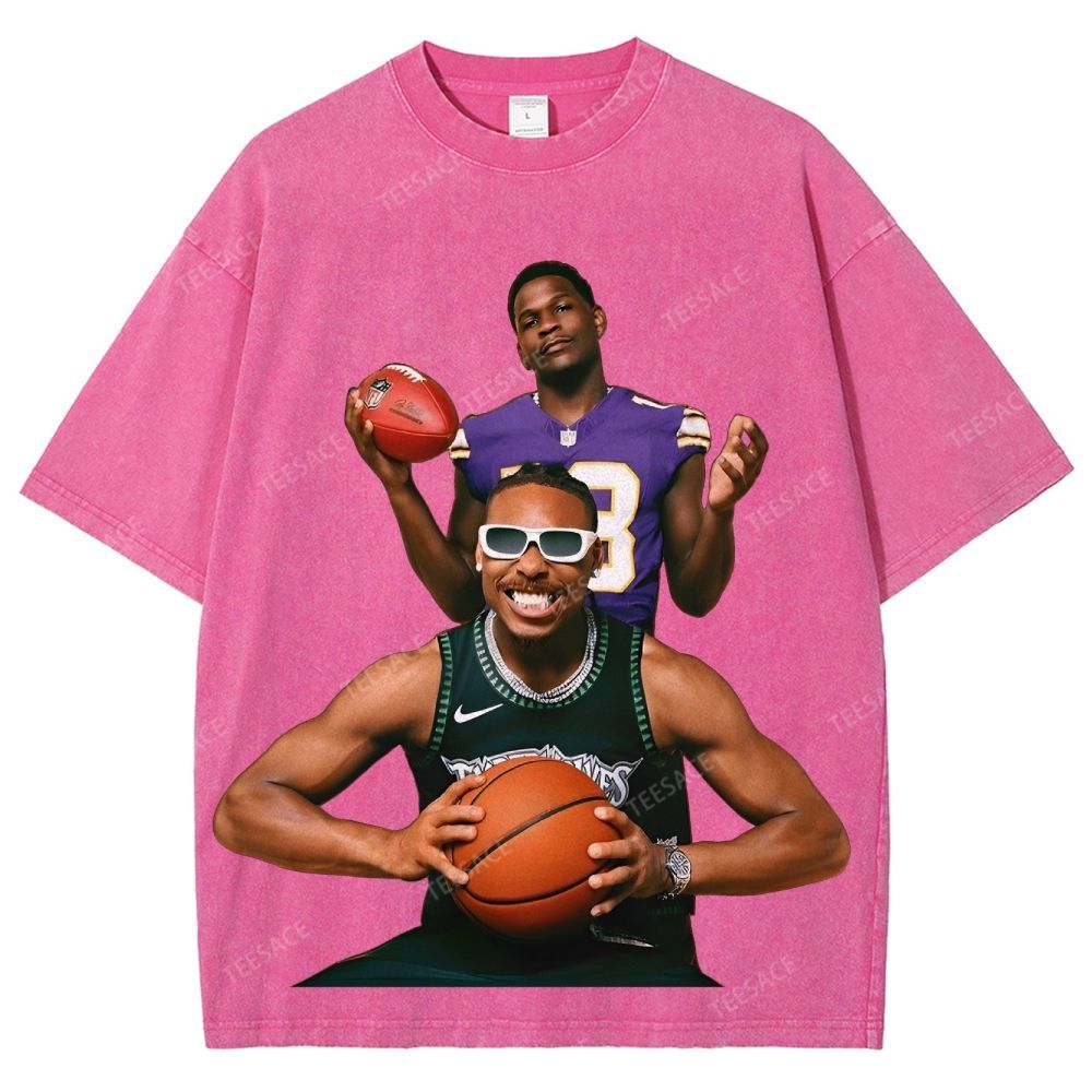 Anthony Edwards & Justin Jefferson Vintage Washed Tee