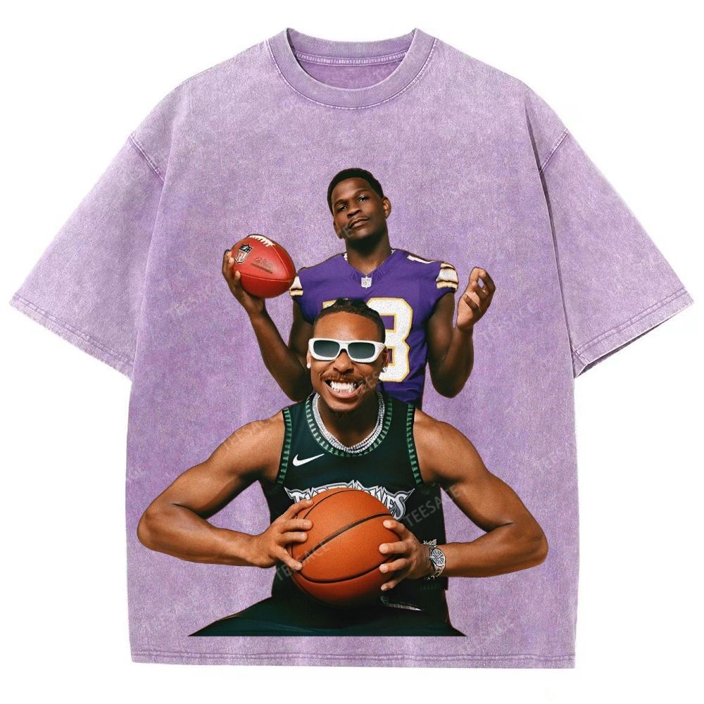 Anthony Edwards & Justin Jefferson Vintage Washed Tee