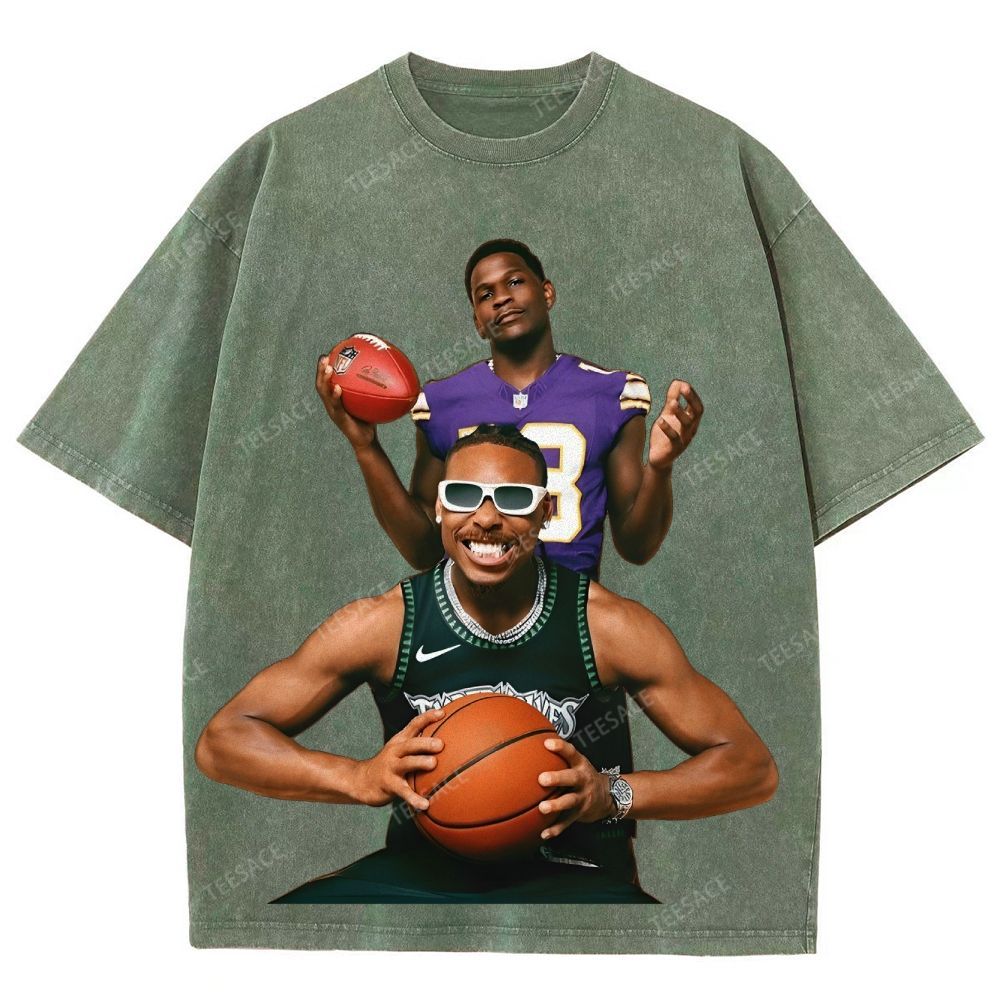 Anthony Edwards & Justin Jefferson Vintage Washed Tee