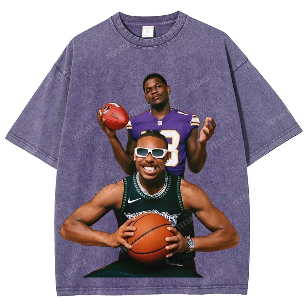 Anthony Edwards & Justin Jefferson Vintage Washed Tee