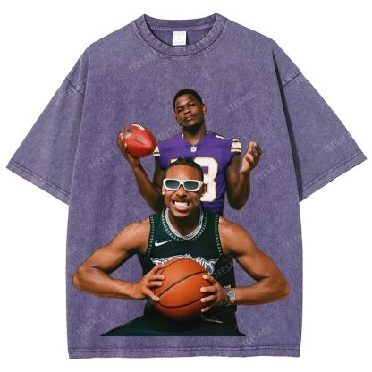 Anthony Edwards & Justin Jefferson Vintage Washed Tee