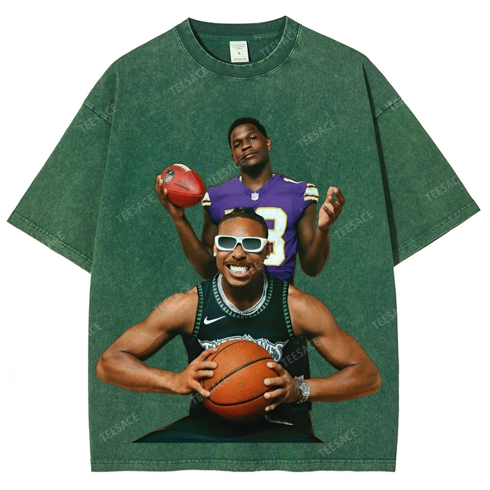 Anthony Edwards & Justin Jefferson Vintage Washed Tee