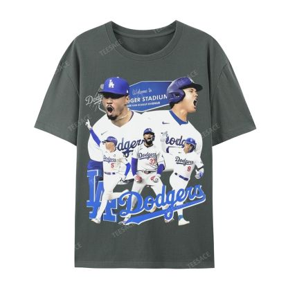 DODGERS Casual Short Sleeve Cotton T-Shirt DODGERS 2025 Tee