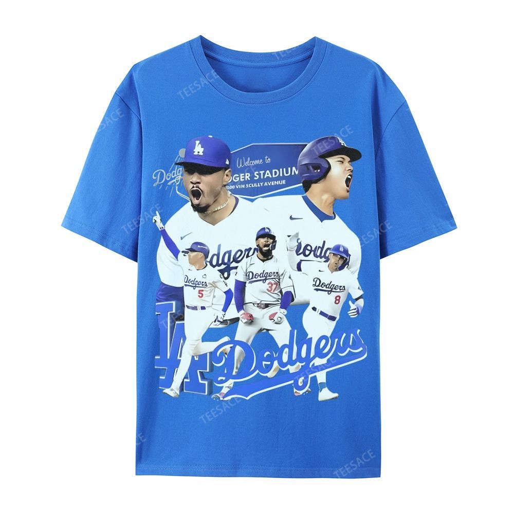 DODGERS Casual Short Sleeve Cotton T-Shirt DODGERS 2025 Tee