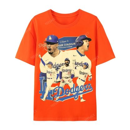 DODGERS Casual Short Sleeve Cotton T-Shirt DODGERS 2025 Tee