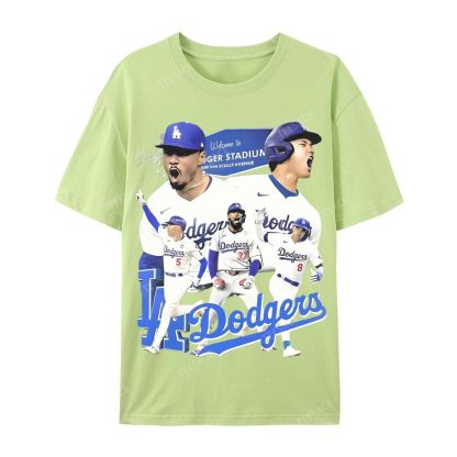 DODGERS Casual Short Sleeve Cotton T-Shirt DODGERS 2025 Tee