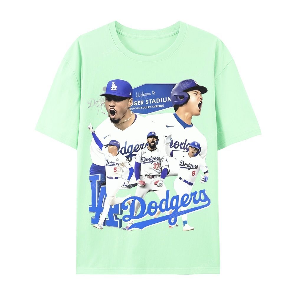 DODGERS Casual Short Sleeve Cotton T-Shirt DODGERS 2025 Tee