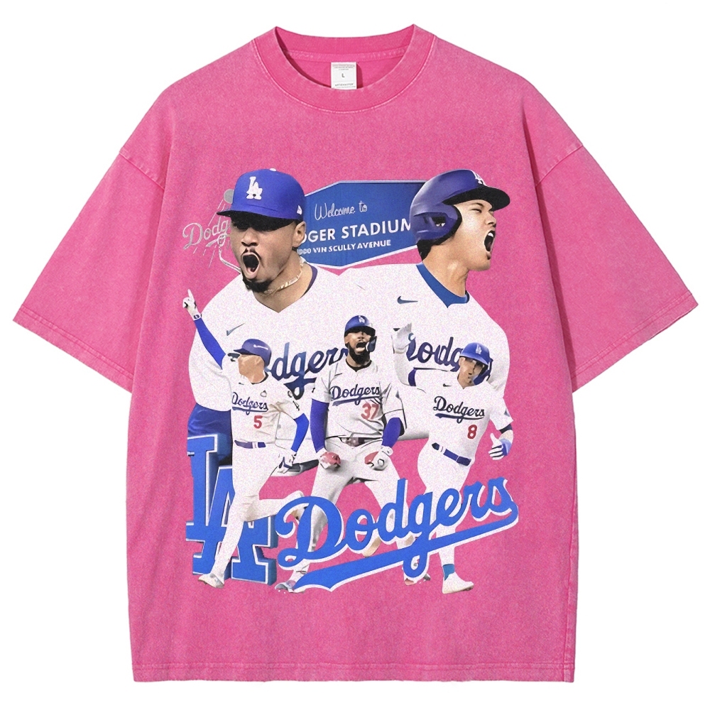 Unisex Vintage  Washed T-Shirt DODGERS 2025 Tee