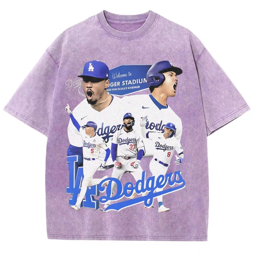 Unisex Vintage  Washed T-Shirt DODGERS 2025 Tee