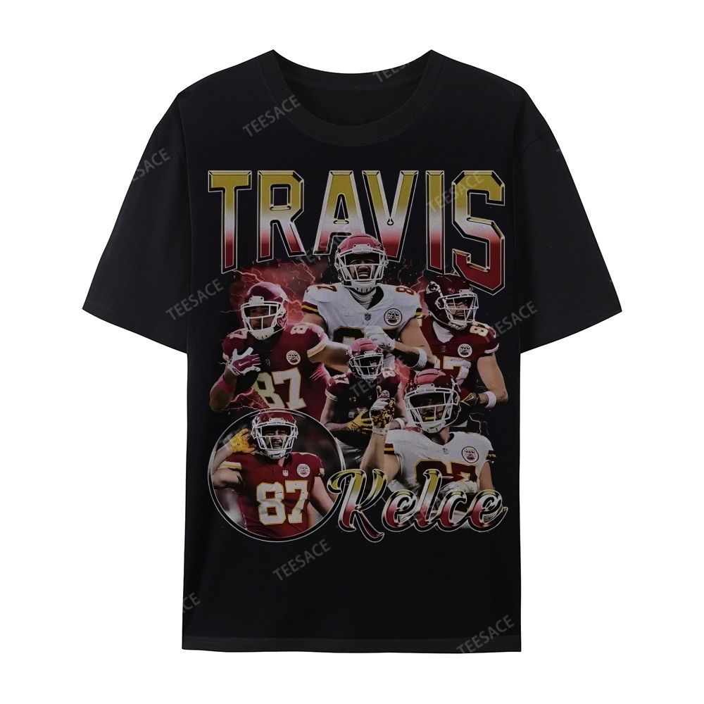 Travis Kelce 2025 Wear Cotton Short Sleeve T-Shirt