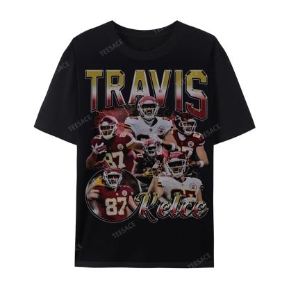Travis Kelce 2025 Wear Cotton Short Sleeve T-Shirt