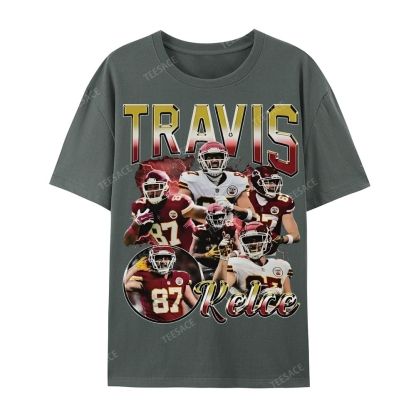 Travis Kelce 2025 Wear Cotton Short Sleeve T-Shirt