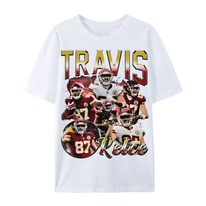 Travis Kelce 2025 Wear Cotton Short Sleeve T-Shirt