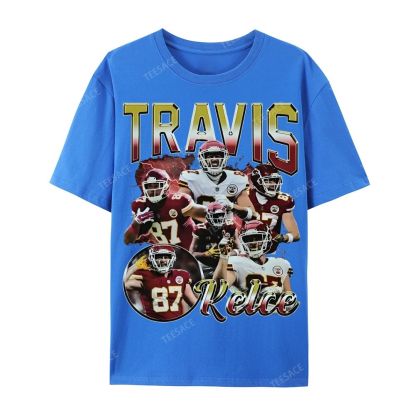 Travis Kelce 2025 Wear Cotton Short Sleeve T-Shirt