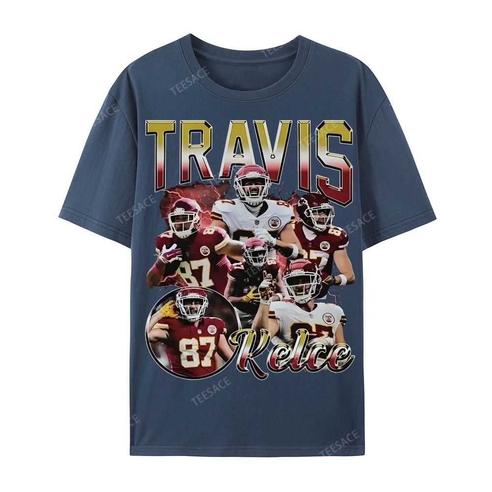 Travis Kelce 2025 Wear Cotton Short Sleeve T-Shirt