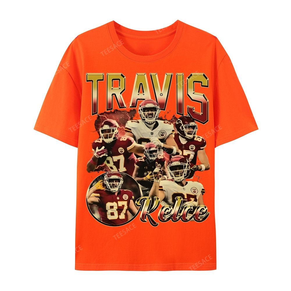 Travis Kelce 2025 Wear Cotton Short Sleeve T-Shirt