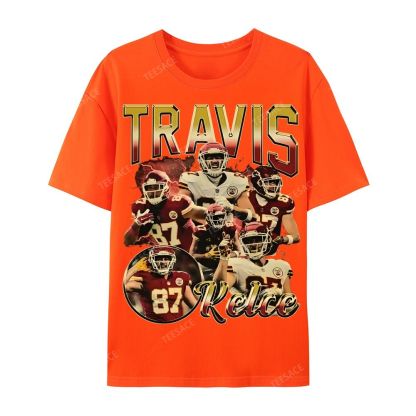 Travis Kelce 2025 Wear Cotton Short Sleeve T-Shirt