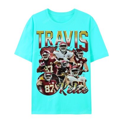 Travis Kelce 2025 Wear Cotton Short Sleeve T-Shirt