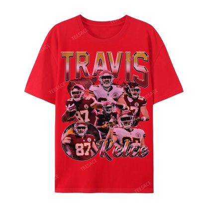 Travis Kelce 2025 Wear Cotton Short Sleeve T-Shirt