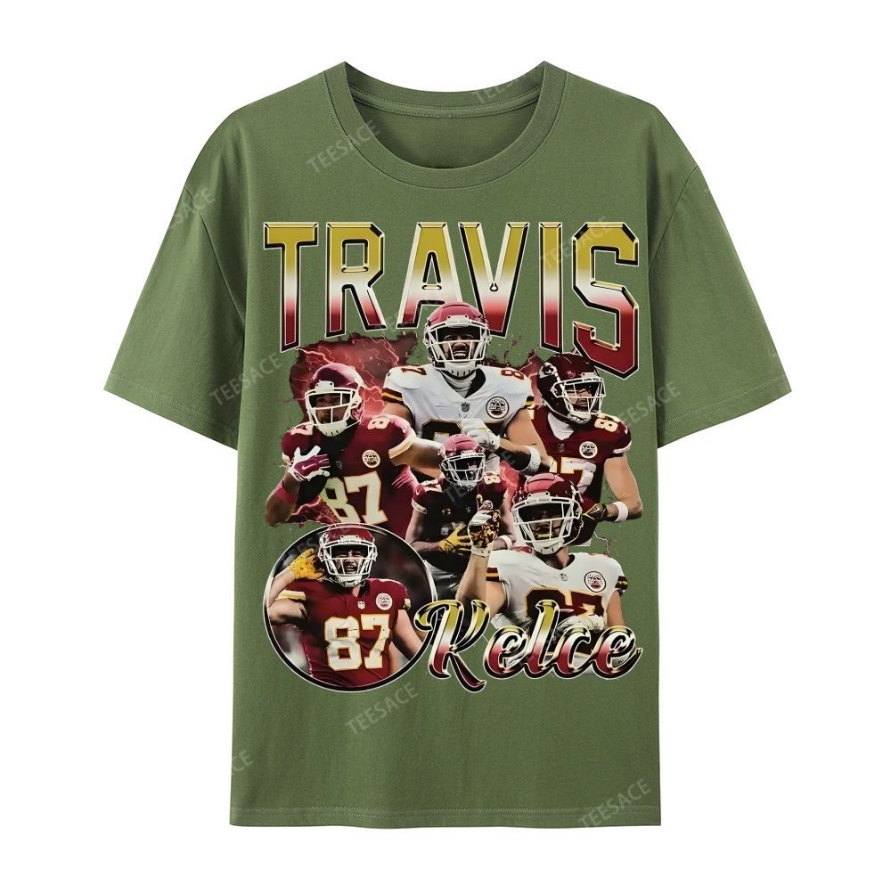 Travis Kelce 2025 Wear Cotton Short Sleeve T-Shirt
