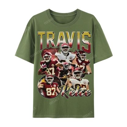 Travis Kelce 2025 Wear Cotton Short Sleeve T-Shirt