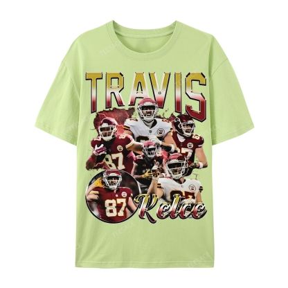 Travis Kelce 2025 Wear Cotton Short Sleeve T-Shirt
