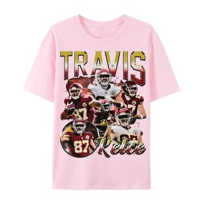 Travis Kelce 2025 Wear Cotton Short Sleeve T-Shirt