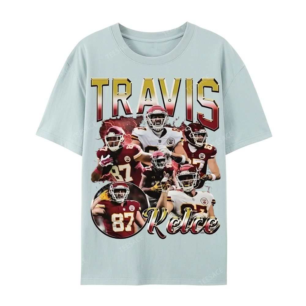 Travis Kelce 2025 Wear Cotton Short Sleeve T-Shirt