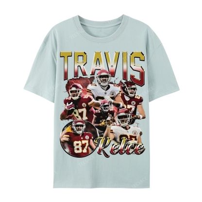 Travis Kelce 2025 Wear Cotton Short Sleeve T-Shirt