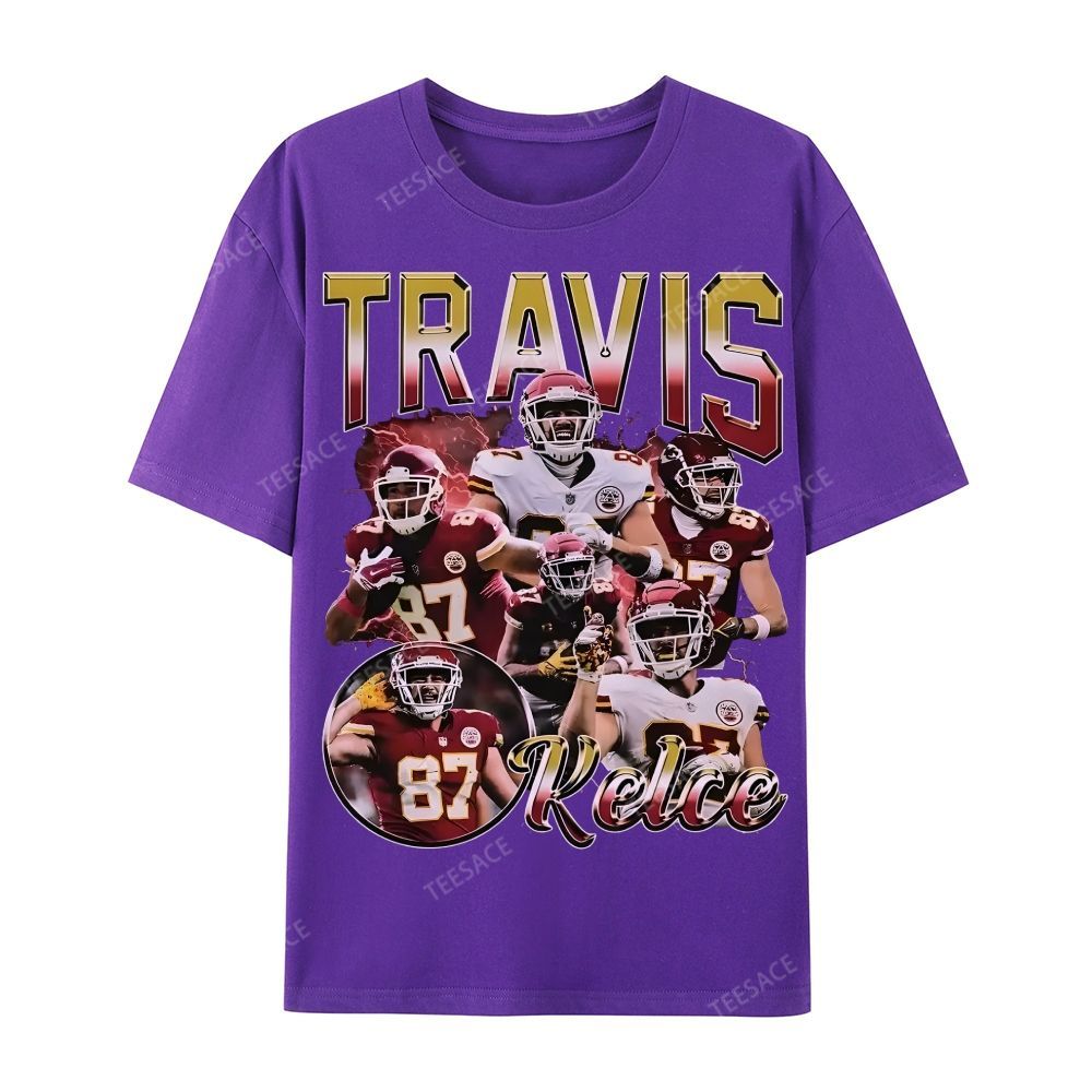 Travis Kelce 2025 Wear Cotton Short Sleeve T-Shirt