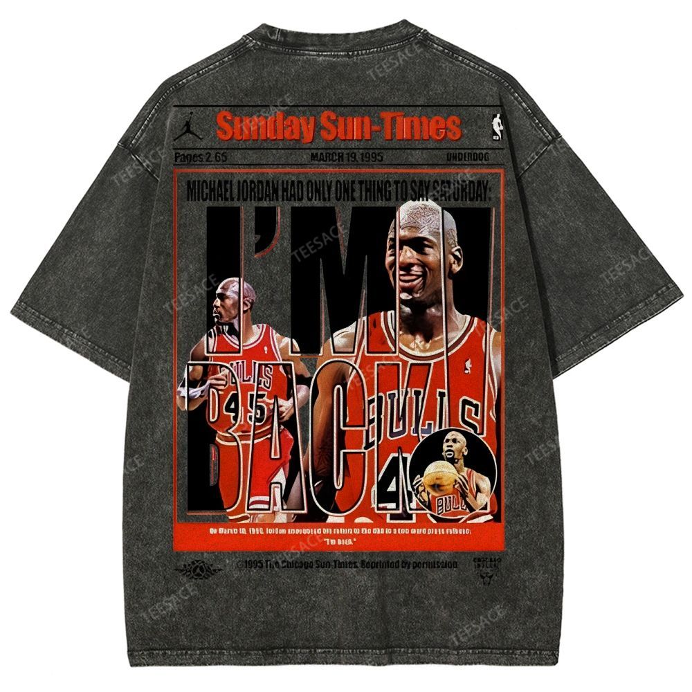 MICHAEL JORDAN Unisex Fit Washed T-Shirt