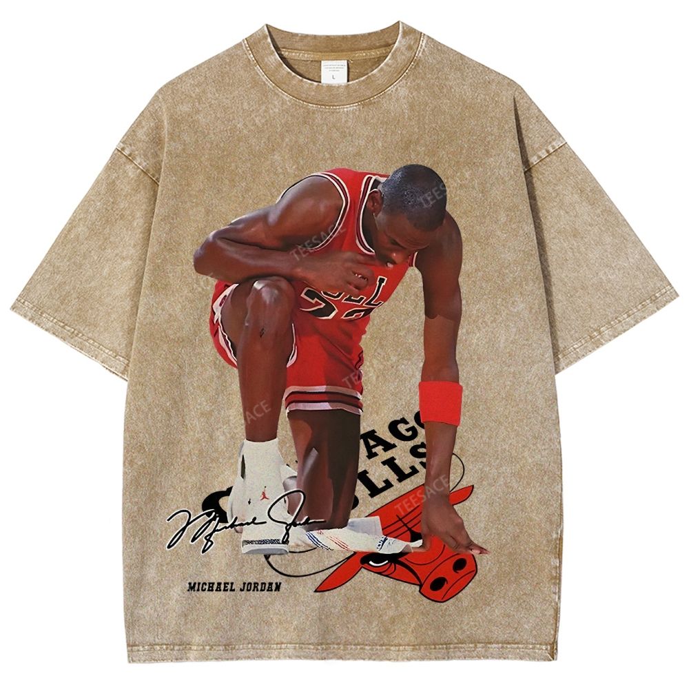 MICHAEL JORDAN Unisex Fit Washed T-Shirt