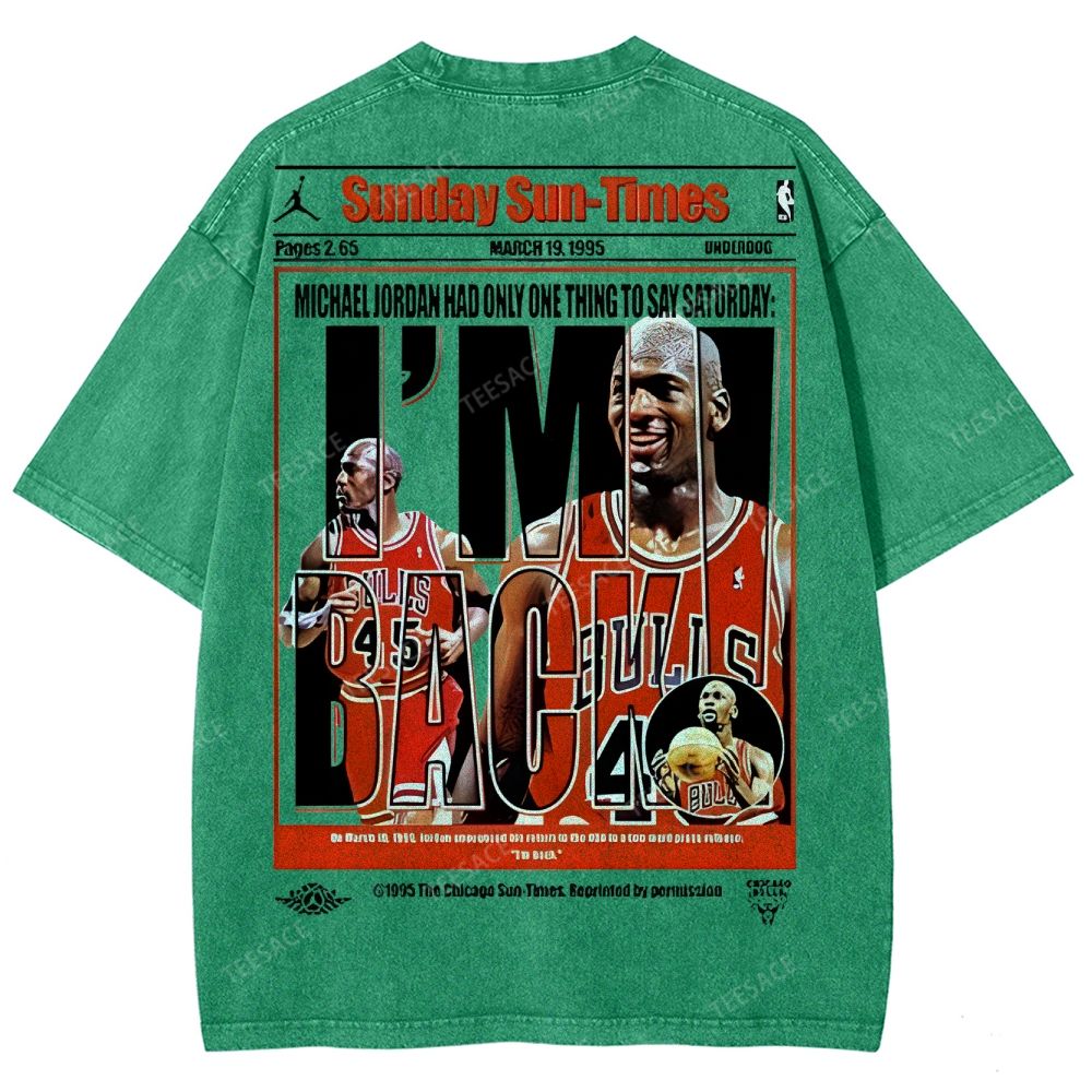MICHAEL JORDAN Unisex Fit Washed T-Shirt