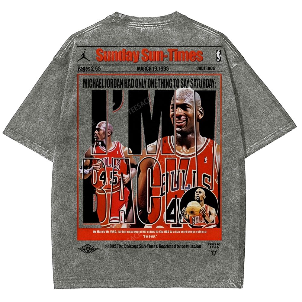 MICHAEL JORDAN Unisex Fit Washed T-Shirt