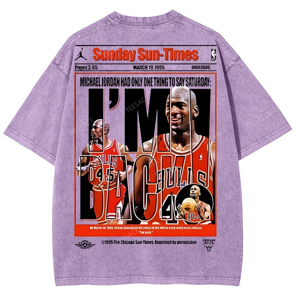 MICHAEL JORDAN Unisex Fit Washed T-Shirt
