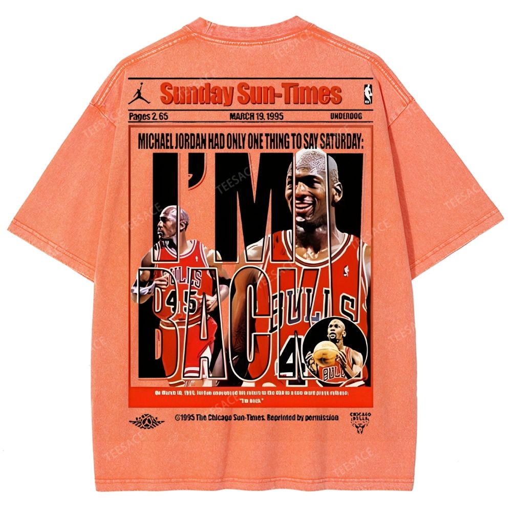 MICHAEL JORDAN Unisex Fit Washed T-Shirt