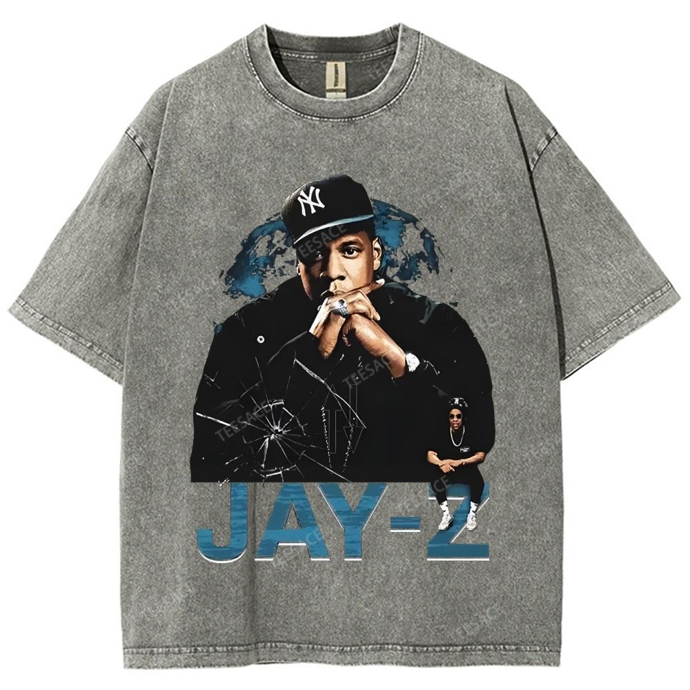 Unisex-Adult Ultra Cotton Washed T-Shirt Graphic  JAY-Z TEE