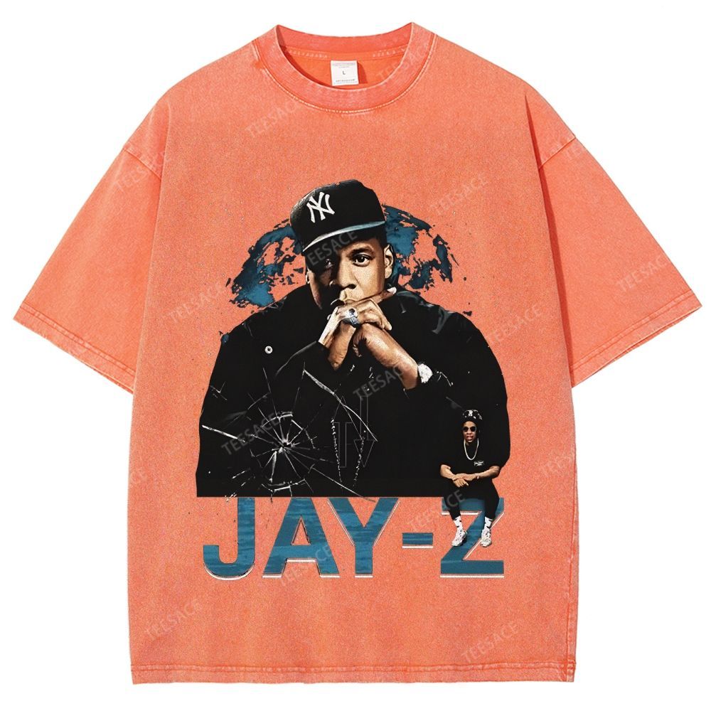 Unisex-Adult Ultra Cotton Washed T-Shirt Graphic  JAY-Z TEE