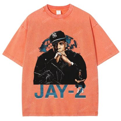 Unisex-Adult Ultra Cotton Washed T-Shirt Graphic  JAY-Z TEE