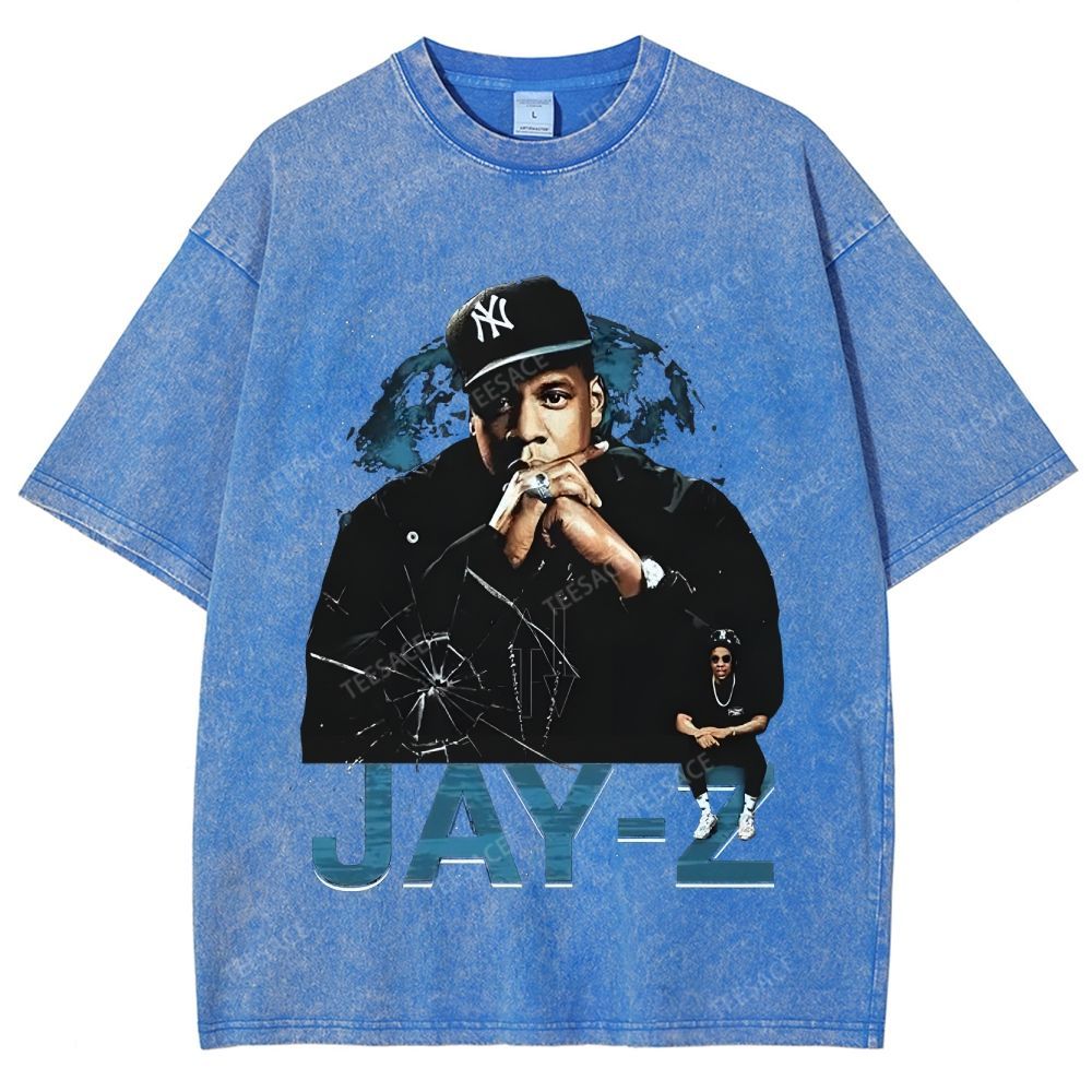 Unisex-Adult Ultra Cotton Washed T-Shirt Graphic  JAY-Z TEE