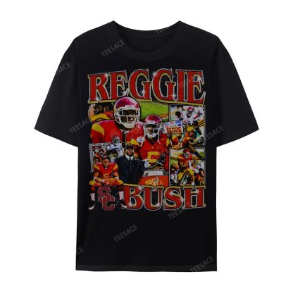 REGGIE BUSH USC Tee Unisex Casual Cotton Short Sleeve T-Shirt 