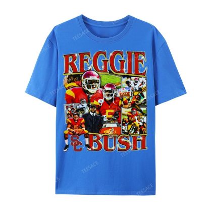 REGGIE BUSH USC Tee Unisex Casual Cotton Short Sleeve T-Shirt 