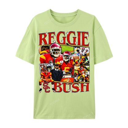 REGGIE BUSH USC Tee Unisex Casual Cotton Short Sleeve T-Shirt 