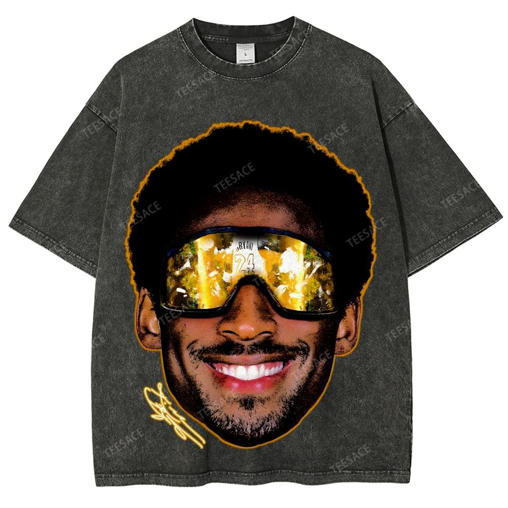 Unisex Fit Washed T-Shirt "Kobe Vision" Kobe Tee