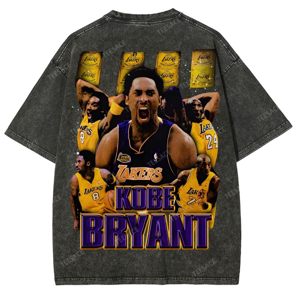 Unisex Fit Washed T-Shirt "Kobe Vision" Kobe Tee