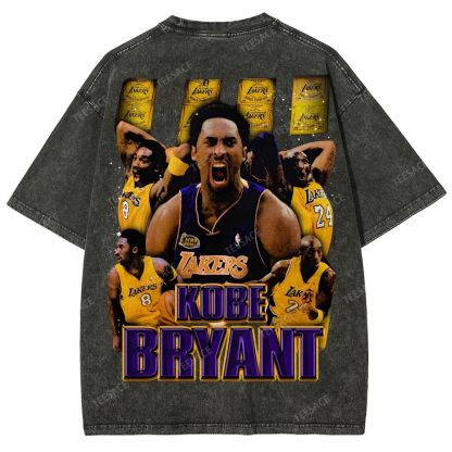 Unisex Fit Washed T-Shirt "Kobe Vision" Kobe Tee